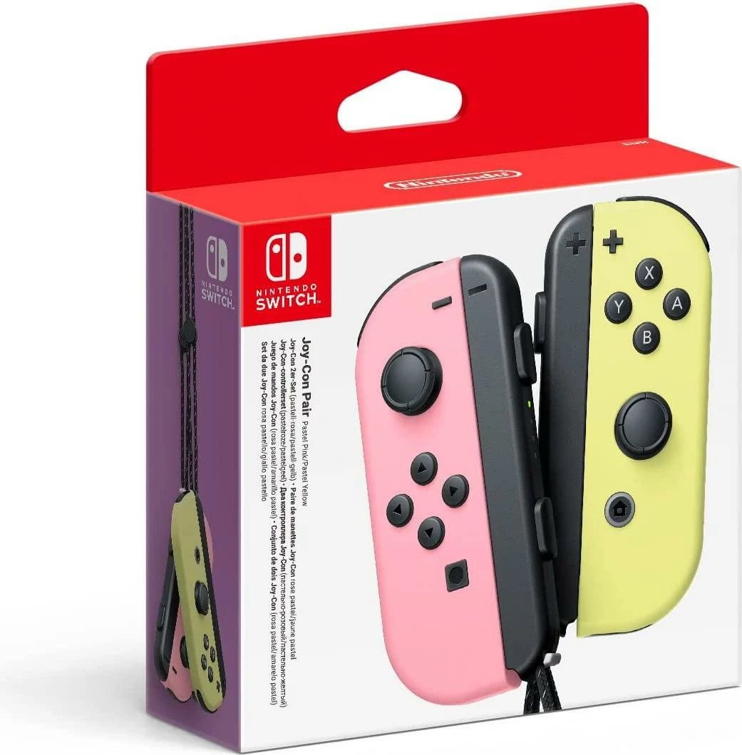 Kontrollera Nintendo Switch Joy-Con, Rozë Pastel / Verdhë Pastel