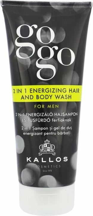 Xhel dushi 2 në 1 për meshkuj Kallos Cosmetics Gogo, 200ml