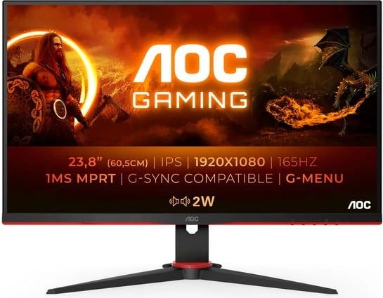 MONITOR AOC 24G2SPU/BK 24" FHD 165HZ