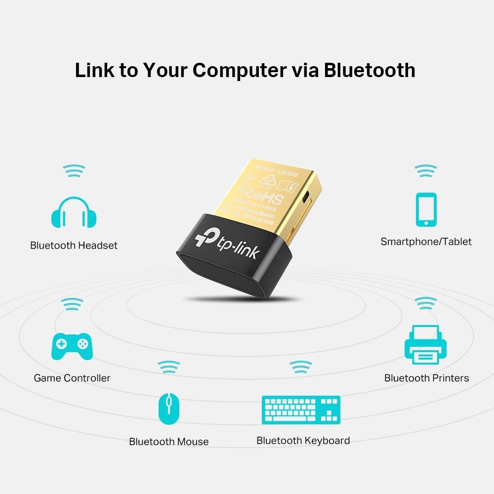 Adapter Bluetooth TP-LINK UB400, i zi, i artë