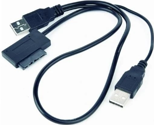 Adapter USB Gembird për SATA Slim SSD, e zezë