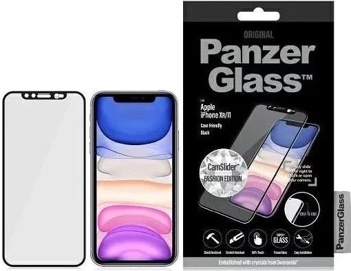 Mbështjellës PanzerGlass CamSlider SWAROVSKI për iPhone 11 / XR, transparent