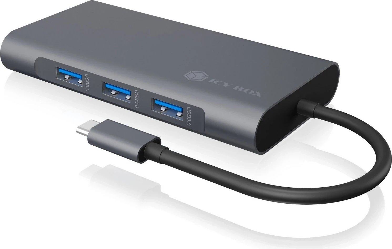 Docking station ICY BOX IB-DK4040-CPD USB-C me 2 dalje video