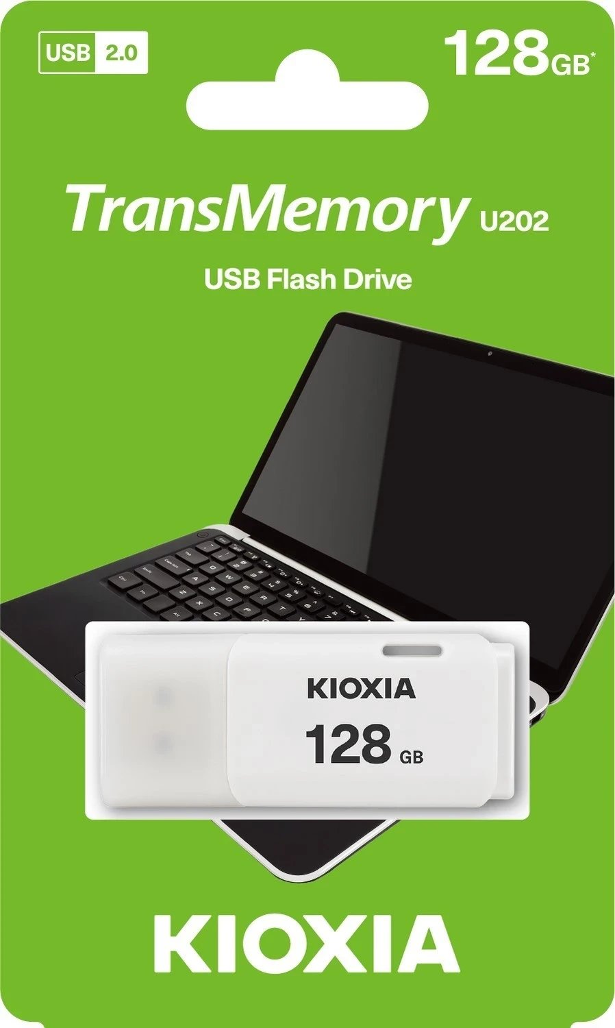 USB Kioxia 128GB U202 Hayabusa, i bardhë