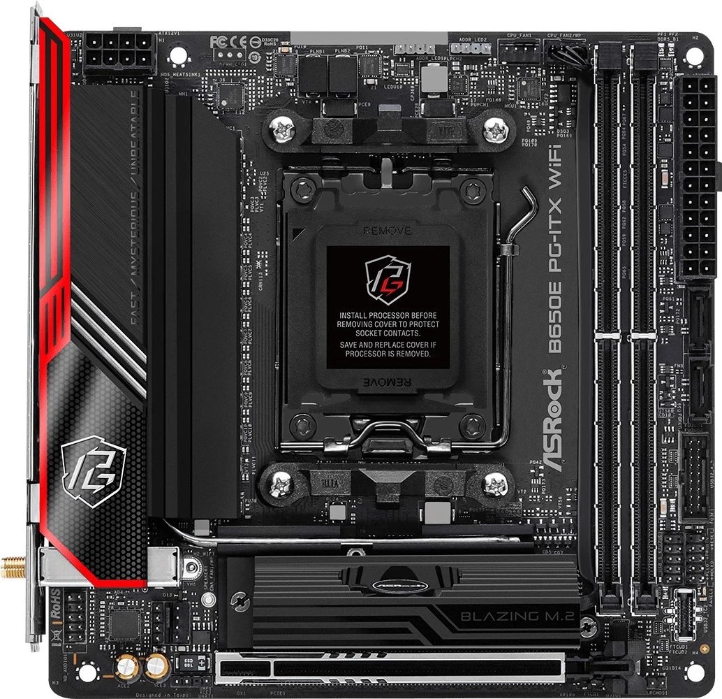 Pllakë amë Asrock B650E PG-ITX WiFi, Socket AM5, mini ITX