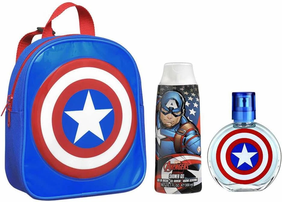 Set Kids World Captain America Fragrances, EDT 50ml, Shower Gel 300ml