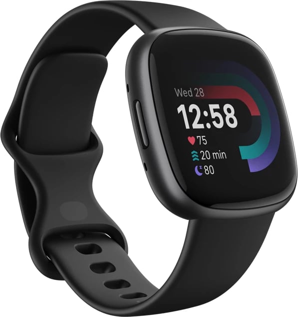 Smartwatch FitBit Versa 4, 1.58", e zezë