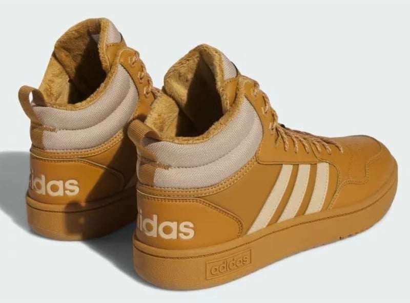 Atlete për meshkuj adidas Hoops 3.0 Mid, ngjyrë kafe