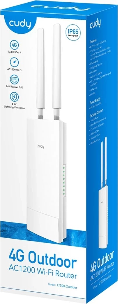 Router Cudy LT500, Dual-band, 4G, Bardhë