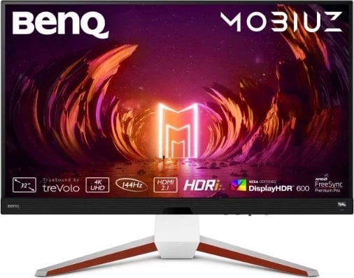 Monitor BenQ EX3210U, 32", 4K Ultra HD, i bardhë