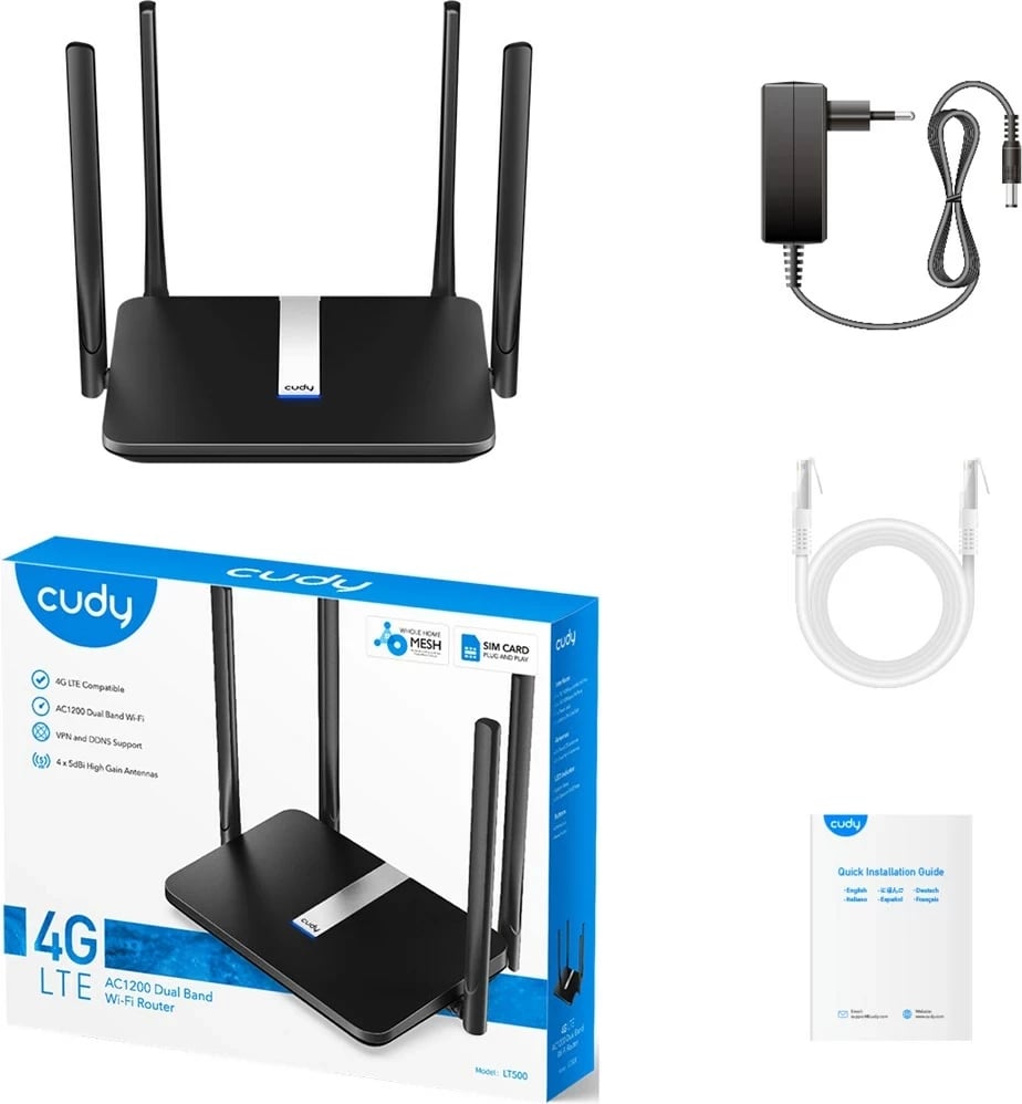 Router Cudy LT500, Dual-band 4G, i zi