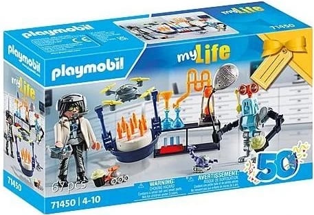 Seti i ndërtimit Playmobil City Life, Shkencëtari me robotë