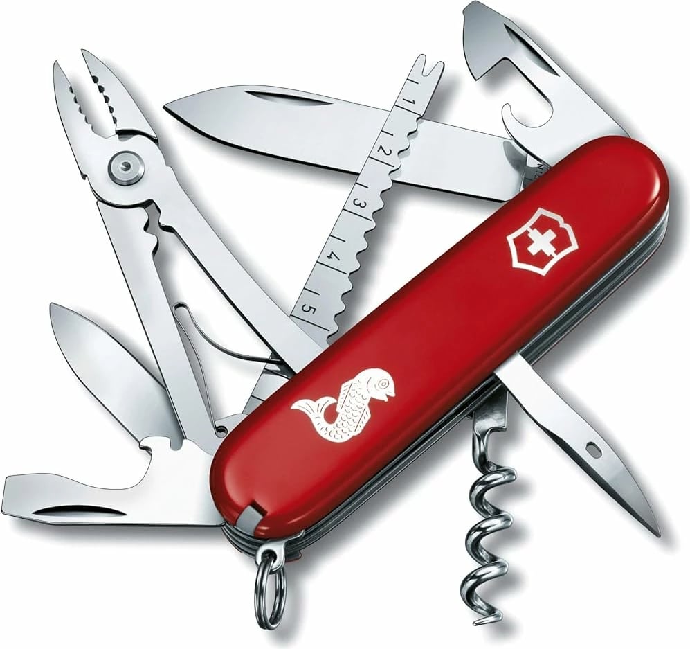 Thikë Swiss Army ANGLER Victorinox, e kuqe