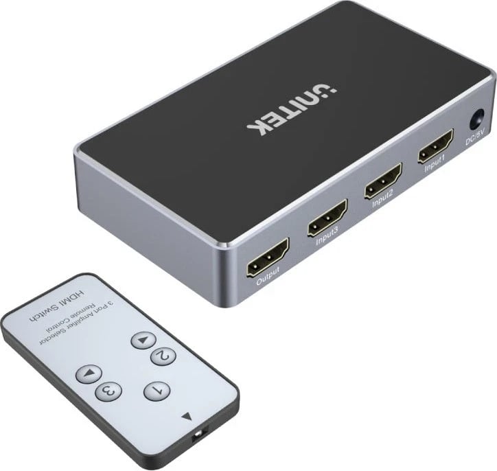 Switcher HDMI Unitek, i zi-hirtë