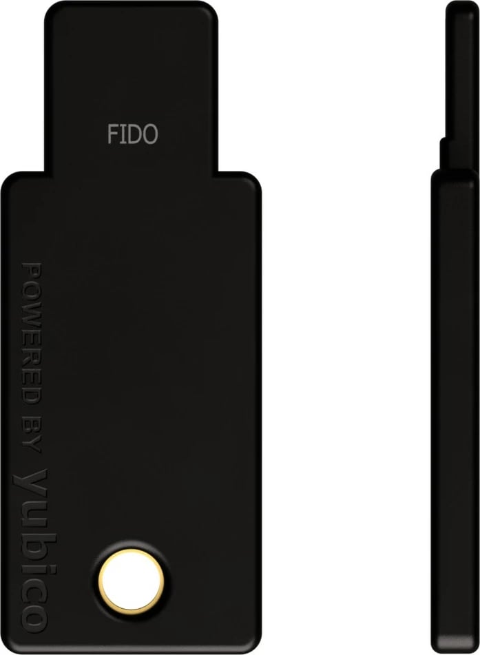 USB Çelës sigurie Yubico, USB-A, FIDO2, NFC, i zi