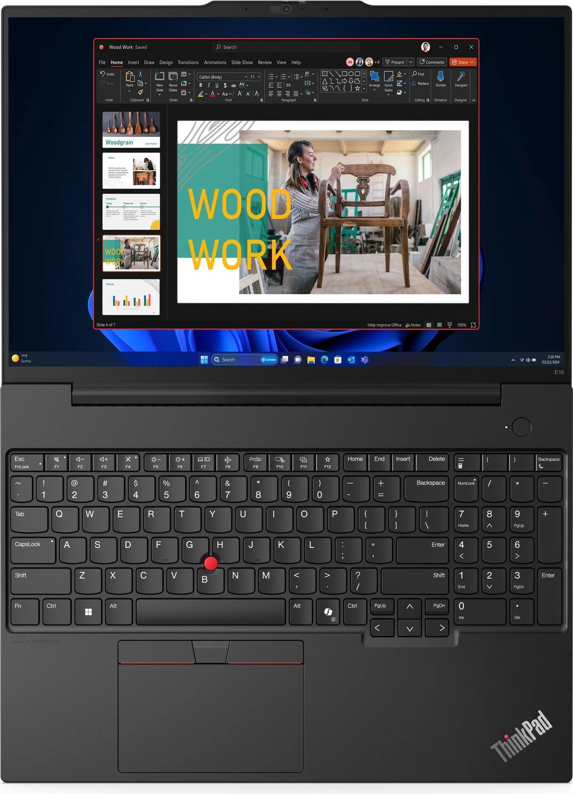 Laptop Lenovo ThinkPad E16, 16", AMD Ryzen 5, 16GB RAM, 512 GB SSD,AMD Radeon Graphics, i zi (DE keyboard)