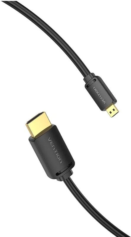 Kabëll HDMI Vention Micro HDMI/HDMI, 4K 60Hz, 2m, i zi