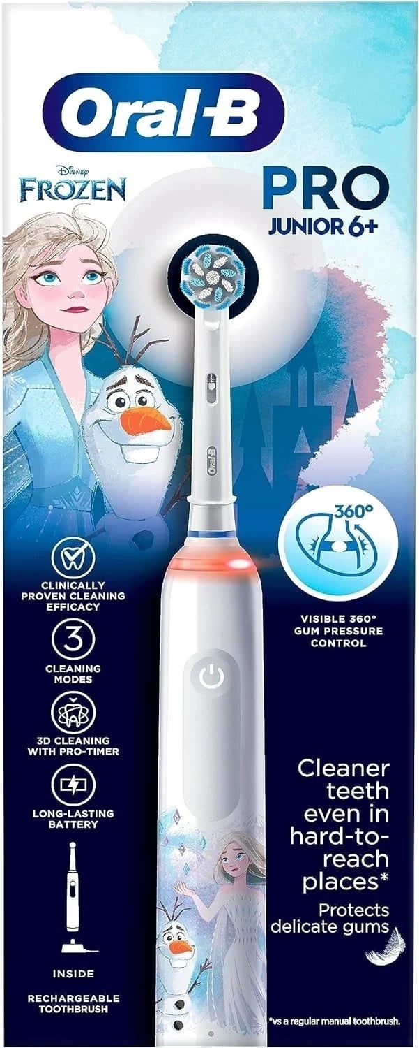 Furçë dhëmbësh elektrike Oral-B Pro Junior 6+ Frozen, e bardhë