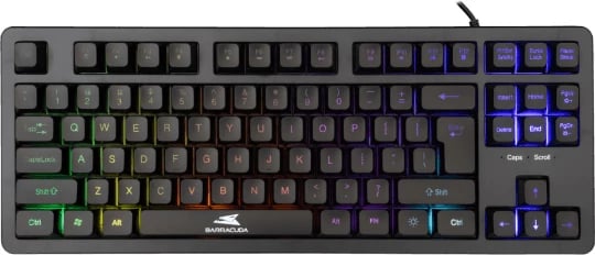 Tastiere Gaming Baracuda BGK-01114 US, e zezë