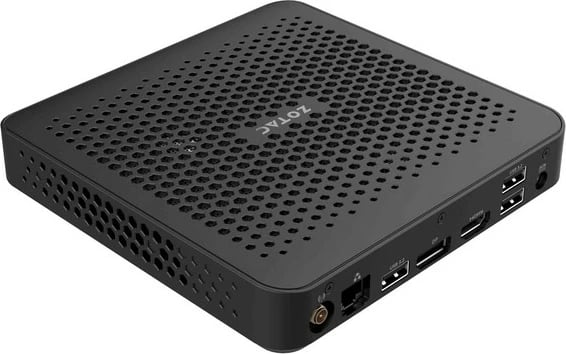 Mini PC barebone Zotac ZBOX MI351, Intel N100, 1xDDR5 SODIMM, M.2 SSD SLOT, GLAN, WIFI, BT, DP/HDMI, EU plug, e zezë