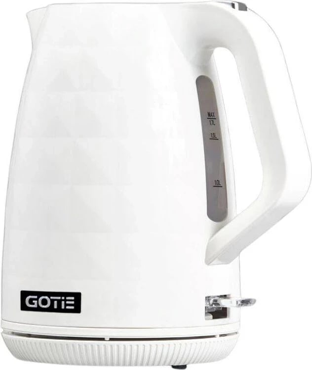 Çajnik elektrik GOTIE GCP-130B, 1.7 L, 2000 W, Bardhë