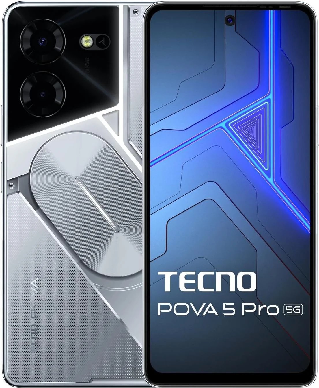 Telefoni TECNO POVA 5 Pro 5G, 8/256GB, Argjendtë