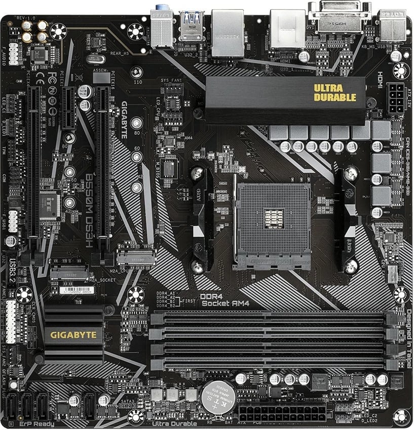 Pllakë amë Gigabyte B550M DS3H, Socket AM4, micro ATX