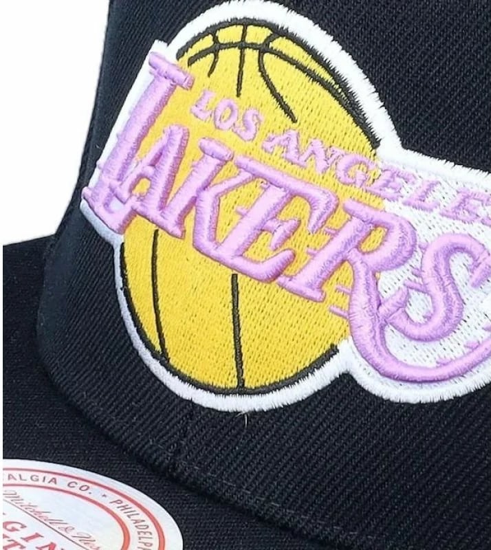 Kapelë Snapback Mitchell & Ness NBA Los Angeles Lakers për Meshkuj, e Zezë