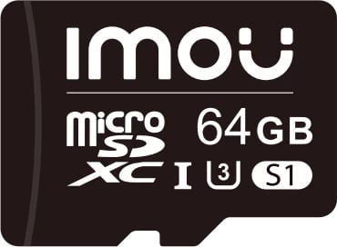 Kartelë MicroSD IMOU ST2-64-S1 64GB, e zezë