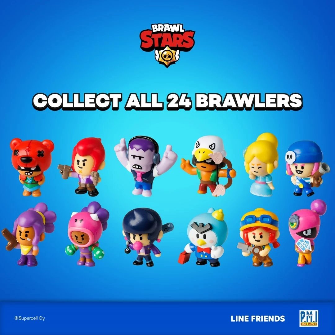 Figura Brawl Stars S1, P.M.I. Kids World, 12 Pack Deluxe Box