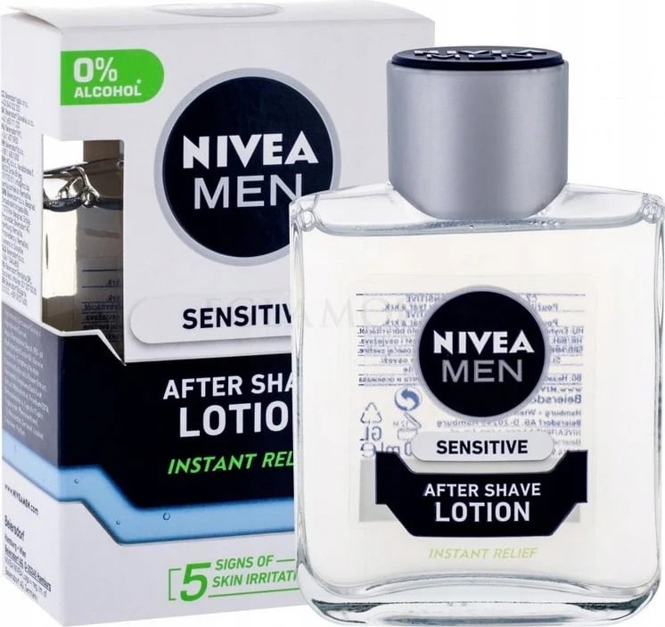 Balsam pas rrojes Nivea Sensitive After Shave Lotion Instant Relief, 100ml