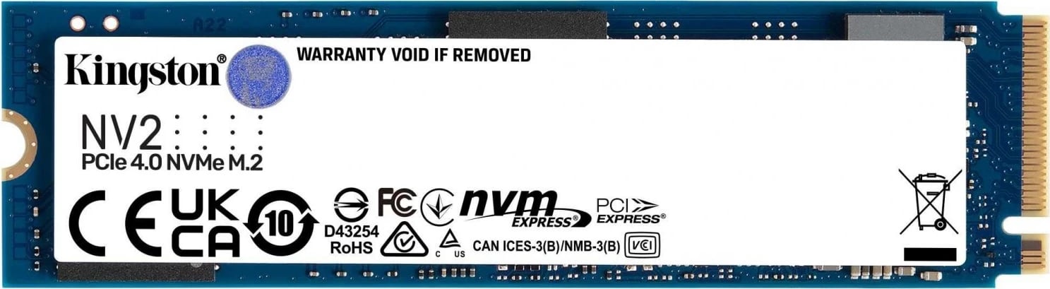 SSD Kingston NV2, 1TB, PCIe 4.0 NVMe