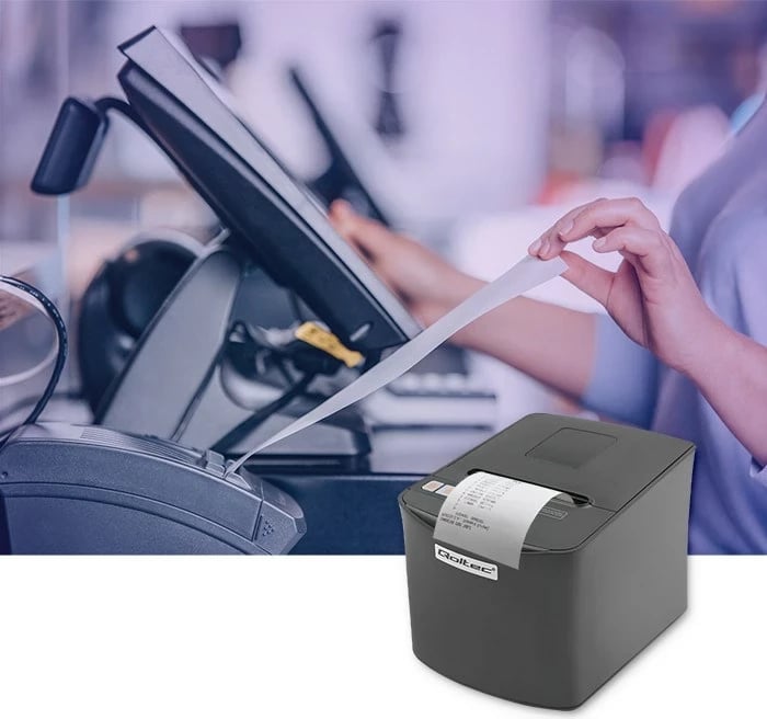 Printer termik Qoltec 50256, USB, i zi