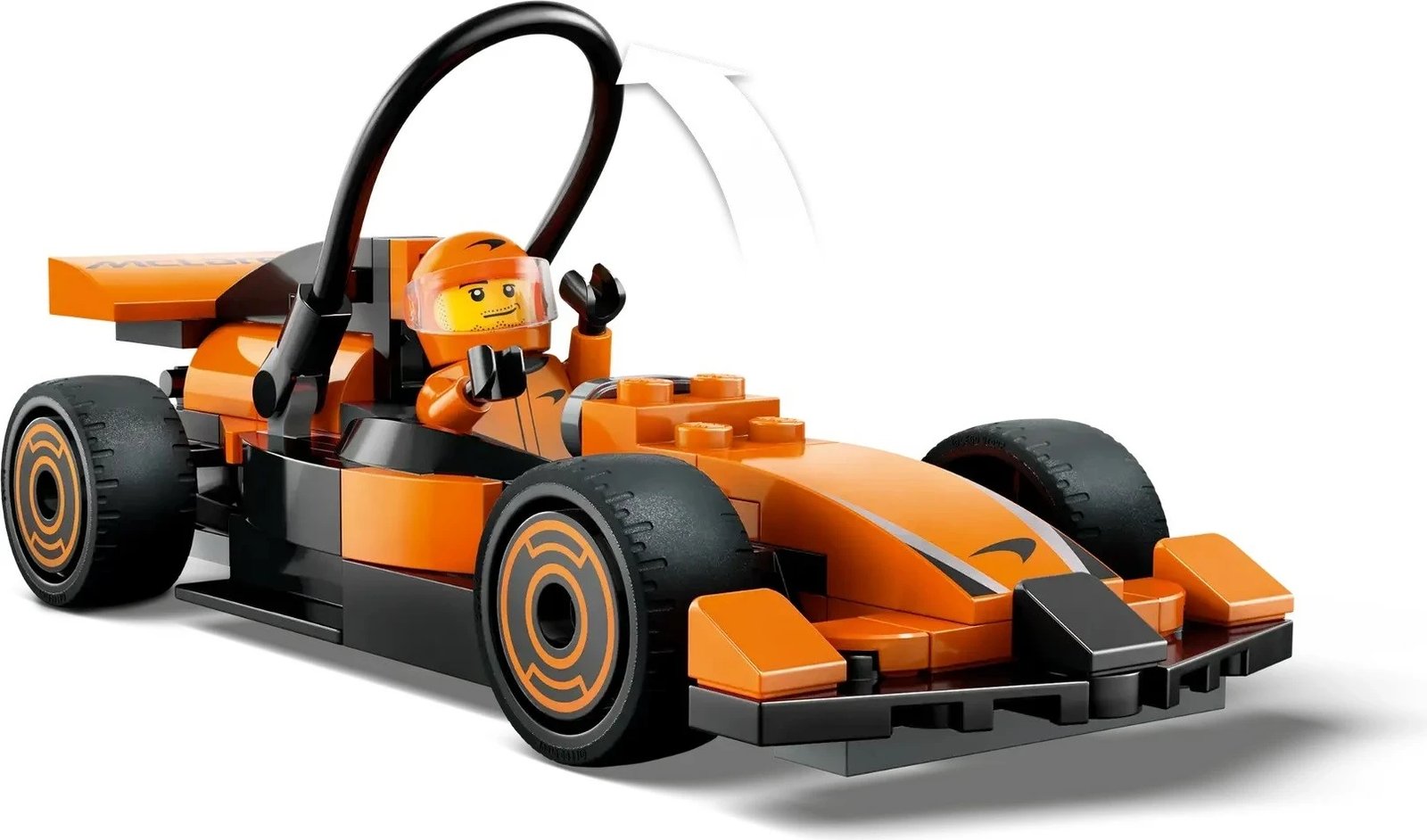 Set LEGO City 60442, Shofer F1 me Makina McLaren, Portokalli