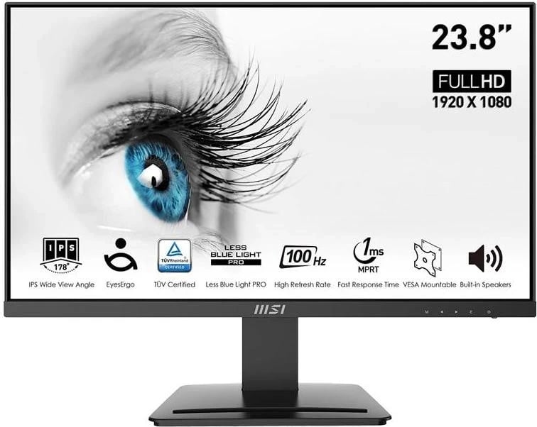 Monitor MSI PRO MP243X, 23.8" Full HD, 75Hz, i zi