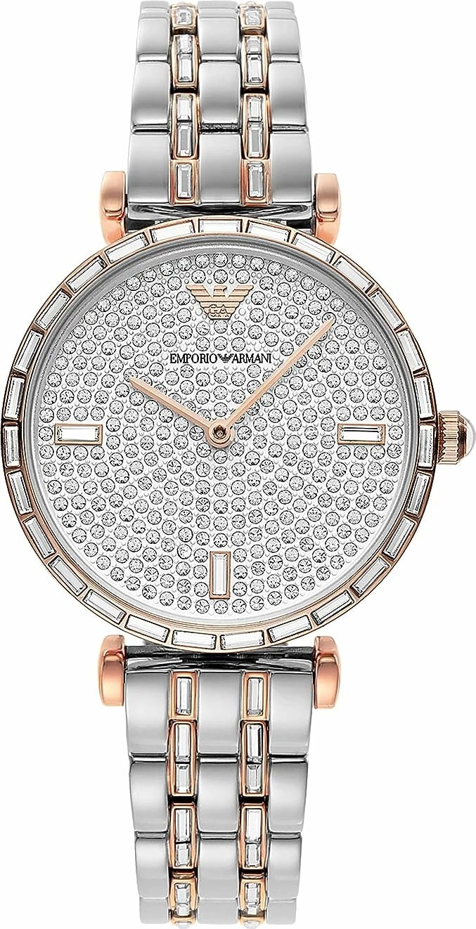 Orë dore për femra Emporio Armani Watches, argjend 