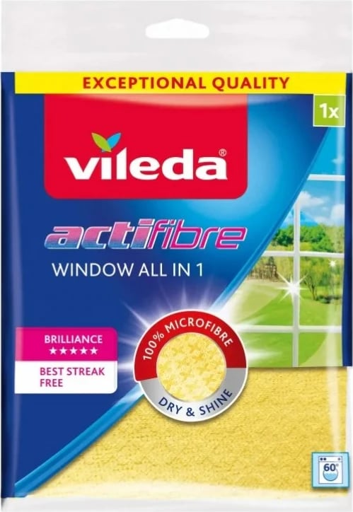 Leckë pastrimi Vileda Microfiber, e verdhë 