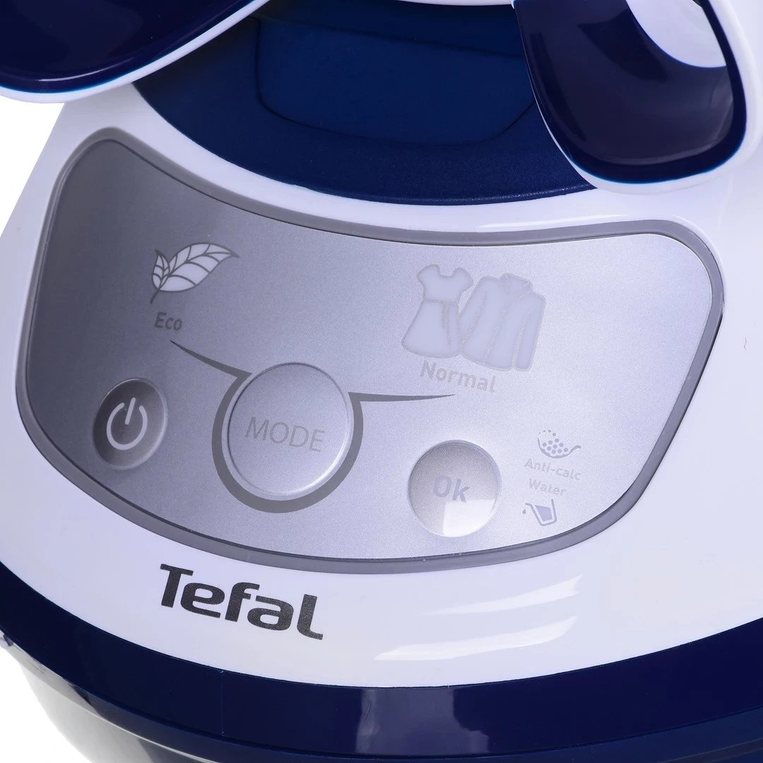 Stacioni i hekurit me avull Tefal Pro Express Protect GV9221E0, 2600 W, 1.8 L, Blu dhe Bardhë