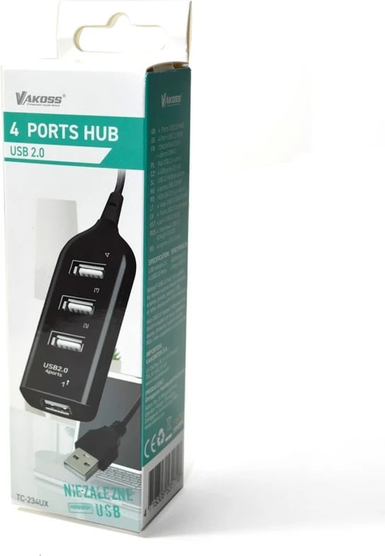 Hub USB 2.0 Vakoss TC-234UX, i zi