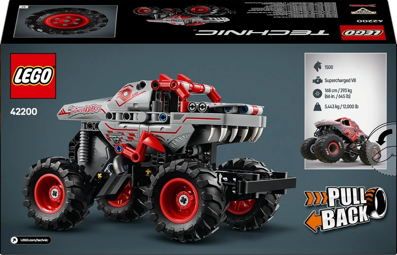 Lego Technic 42200 për fëmijë, hiri