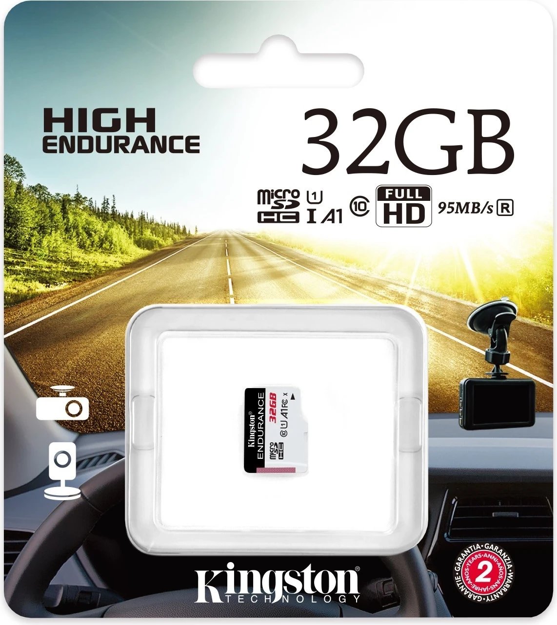 Kartë memorie Kingston microSDXC, Class 10 UHS-I, 32GB