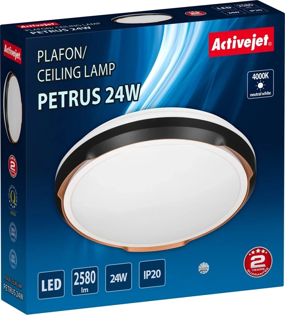 Dritë tavani LED Activejet AJE-PETRUS 24W, e bardhë