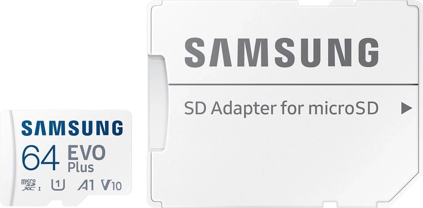 Kartelë memorie Samsung EVO PLUS microSDXC 64GB, UHS-I, U1, Adapter SD