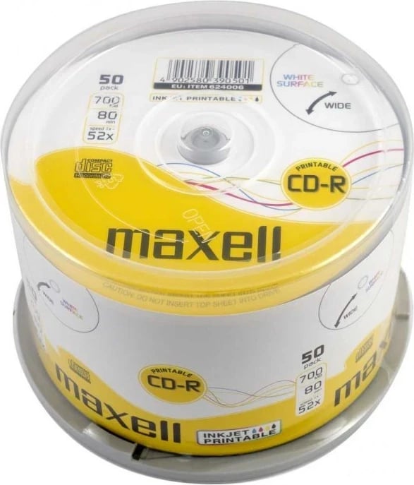 CD-R Maxell 80/700MB XL 52x 50 copë
