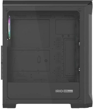 Kasë GENESIS Irid 505 ARGB, MIDI Tower, USB 3.0, E zezë