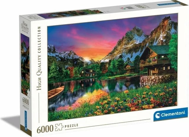 Puzzle Clementoni 6000 copë, Liqeni Alpin, Shumëngjyrësh