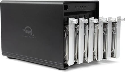 Kasë RAID OWC ThunderBay 8 me 8xSSD/HDD dhe 2xThunderbolt 3, e zezë