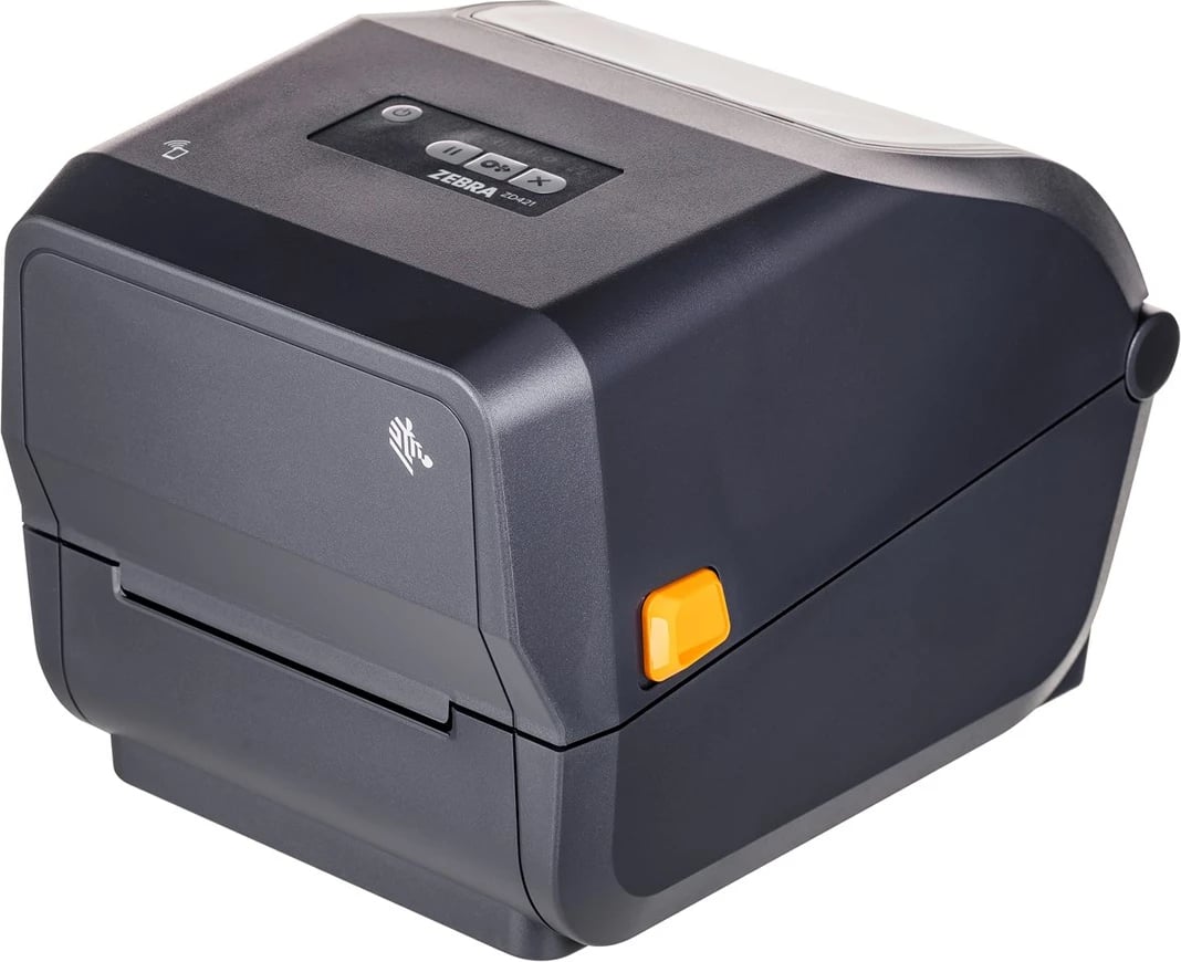 Printer etiketa Zebra ZD421T, Termotransfer, 203 x 203 DPI, 152 mm/sek, Me kabllo & Pa kabllo, Wi-Fi, Bluetooth, Gri