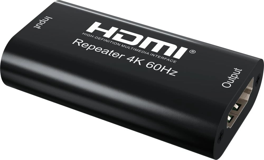 Ripituesi HDMI TECHly 2.0 4K UHD 3D, deri në 40m, i zi