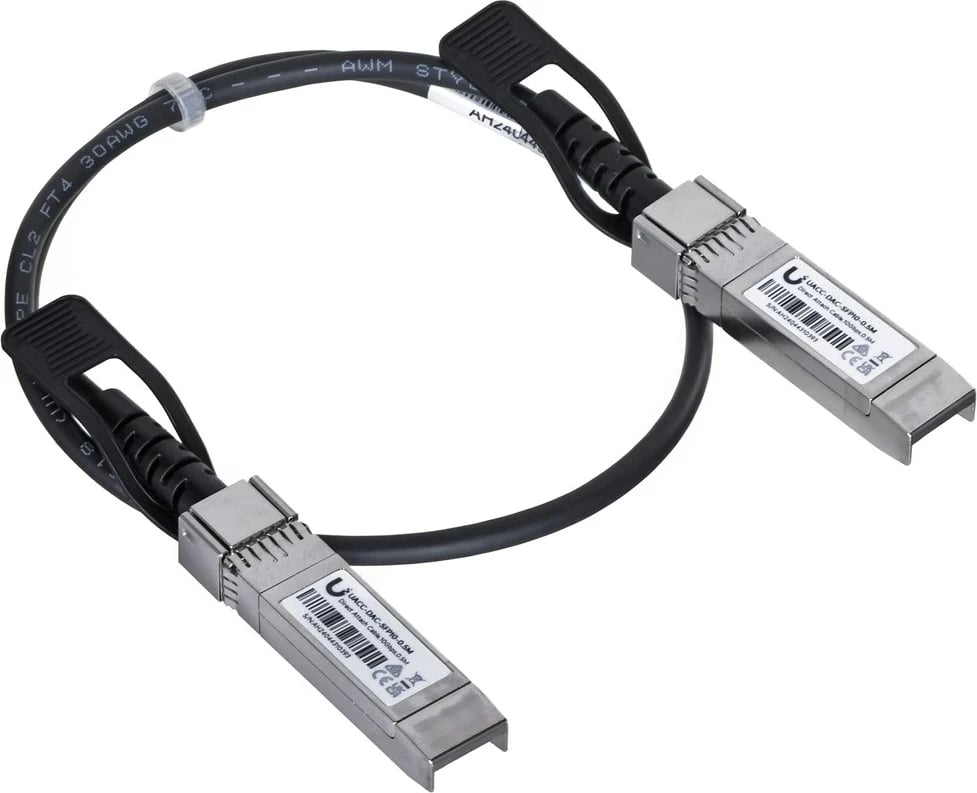 Kabëll Ubiquiti UACC-DAC-SFP10-0.5M, InfiniBand/fibre optic, SFP+, 0.5 m, Zi